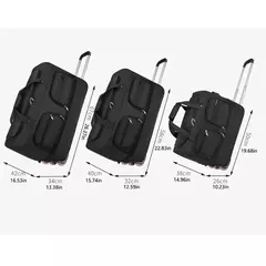 Bolsa de viagem de grande capacidade, tecido oxford, dobrável, repelente de água, resistente ao desgaste, bolsa de bagagem expansível, bolsa de negócios