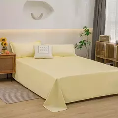 Conjunto de lençol único para dormitório, boa cor, algodão lavado, estudante simples, 3 conjuntos na internet
