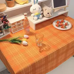 Coreano Xadrez Toalha De Mesa, Tecido Jacquard, Toalha De Mesa, Mat Background, Decoração De Casa, Mesa Moderna Nórdica, Sala De estar, Ins