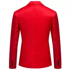 Jaqueta de negócios casual slim fit masculina, blazer vestido, terno de casamento, coquetel, nova moda