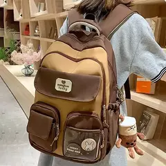 Grande Capacidade Capybara Schoolbag, alça ajustável, mochila versátil, saco de computador impermeável, estudante bonito na internet