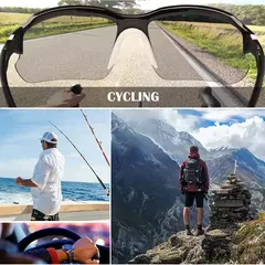Óculos de sol polarizados para homens e mulheres, moda, ciclismo, corrida, pesca, leve, óculos ao ar livre - loja online