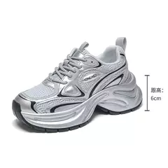 CLAIAMI sapatos de couro femininos, calçados esportivos casuais, leves, sola macia, antiderrapante, tênis de borracha para senhoras - loja online