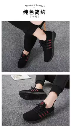 Tênis leve vulcanizado masculino, tênis casual de malha, com cordões, caminhada e corrida, academia, na moda na internet