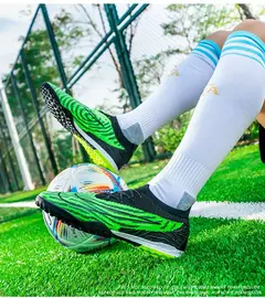 Imagem do Botas de campo de futebol profissional para homens, tênis de futsal, tênis de tornozelo ao ar livre