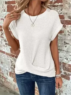 Blusas vintage de grandes dimensões para mulheres, monocromáticas, casuais e soltas, camisas elegantes para jovens, tops femininos, moda, verão, 2024 - loja online