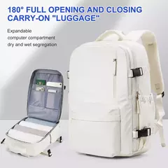 Mochila de Viagem para Homens e Mulheres, Item Pessoal, Carry on, Flight Approved Backpack, Business, Weekender, Laptop Bag, 44x29x19 - Wolf Magazine