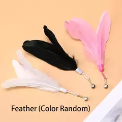 Brinquedo interativo para gatos, mãos livres, vara para gatos, gatinho, varinha teaser, ventosa, pássaro/pena, varinha para gatos, suprimentos para animais de estimação - Wolf Magazine