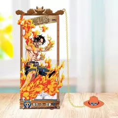 Anime uma peça figuras de ação marcadores de metal dos desenhos animados luffy zoro ace marcas livro coleção cartão brinquedos para crianças presentes adultos