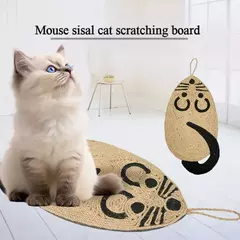 Gato scratcher sisal esteira placa raspador de gato para afiar unhas gatos árvore ratos forma gato arranhando produtos para animais de estimação brinquedos do gato - Wolf Magazine