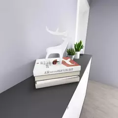 Imagem do Papel de parede autoadesivo impermeável do PVC, preto grosso, puro, removível, papel matte do contato, parede, bancada, armário, prateleira