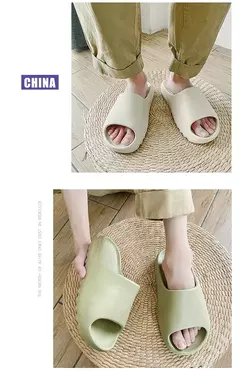 Alta qualidade eva macio grosso sola chinelos feminino verão moda usar chinelos casa sandálias sapatos de praia masculinos na internet