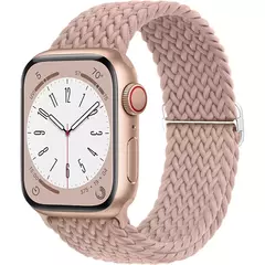 Bracelete Solo Trançado para Apple Watch, Band para iWatch Series 8, 9, 3, SE, 5, 6, 7, Ultra 2, Correia, 44mm, 40mm, 45mm, 49 milímetros, 41 milímetros, 45 milímetros