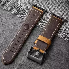 Pulseira de Couro para Apple Watch, Série 10, 9, 7, 8, 56, SE, Ultra 3, 2, 49mm, 44mm, 40mm, 45 milímetros, 41 milímetros, 42 milímetros na internet