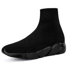 MWY Confortável High Top Sneakers, Meias masculinas tênis de corrida, Kids Wal - Wolf Magazine