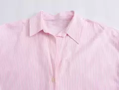 TRAF-Blusa Oxford de Algodão Single-Breasted Feminina, Camisa Manga Longa, Tops Chiques, Lapela, Roupa de Rua, Senhoras, Moda na internet