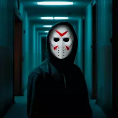 Truque horror magro máscara sem rosto cosplay crânio monstro demônio assassino carnaval purim festa traje adereços - comprar online