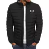 Jaqueta de algodão simples e multifuncional masculina, gola em pé, casual, elegante, marca solta, nova, inverno