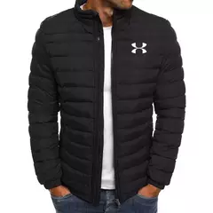 Jaqueta de algodão simples e multifuncional masculina, gola em pé, casual, elegante, marca solta, nova, inverno - Wolf Magazine