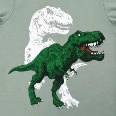 T-Rex infantil com padrão de dinossauro pijama, top e calça de manga comprida, pijama casual confortável, loungewear para menino - comprar online