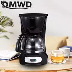 Imagem do DMWD-Máquina De Café Espresso Latte Elétrica Semi-Automática, Mini Gotejamento Moka, Máquina De Cerveja De Café Americana, Caldeira De Chá, 0.6L