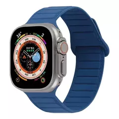 Pulseira Magnética de Laço de Silicone para Relógio Apple, Banda, Ultra, 49mm, 45mm, 44mm, 40mm, 41mm, Pulseira para Série iWatch, Ultra 8, 7, 6, SE, 5, 4, 3 - loja online