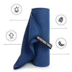 Toalhas de Viagem Super Absorvente de Microfibra, Toalha de Secagem Rápida, Ultra Leve para Yoga, Natação e Ginásio, Alta Qualidade, 30x30cm, 40x80cm - Wolf Magazine