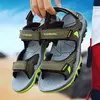 Sandálias de verão para homens, sapatos de praia casuais, sapatos leves ao ar livre, tamanho 39-46, nova marca