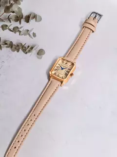 Relógios casuais com mostrador digital para mulheres, pulseira de couro quadrada relógio elegante relógio de pulso de quartzo presente retrô - loja online