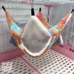 Rede quente de dupla camada para hamster, camas suspensas para animais de estimação, furão, cobaia, animais pequenos, chinchila, esquilo, gaiola de pelúcia - comprar online