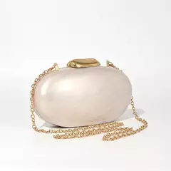 Café nova pérola concha crossbody oval ombro ganso ovo saco de noite garras festa moda acrílico bolsas marcas bolsa luxo - loja online
