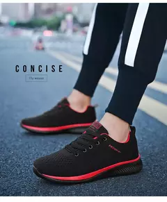 Homens tênis de corrida leve caminhada sapatos esportivos malha clássica respirável sapatos casuais masculinos moda mocassins tênis - Wolf Magazine