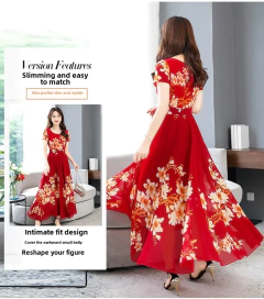 Vestido floral fragmentado para mulheres, roupa elegante, manga longa, comprimento médio, além das fronteiras, estilo coreano, 2023, novo na internet