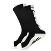 2 pares de meias de treinamento masculino forrado com meias de tornozelo moda multicolorido esportes antiderrapantes meias de futebol com borracha baske