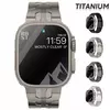 Pulseira de titânio para Apple Watch, Pulseira de luxo, Ultra, 49mm, 45mm, 44mm, 41mm, 38mm, Men's Style Bracelet, iWatch 9, SE, 8, 7, 6, 5, 4