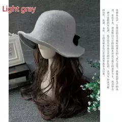 Chapéu de lã de bowknot vintage feminino, Fedoras para senhoras, cúpula de feltro para casamento Igreja Jazz, boné feminino elegante, outono e inverno na internet