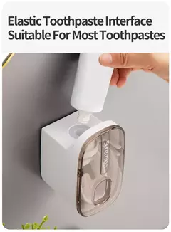 1 PCS Dispensador Automático Creme Dental Acessórios Do Banheiro Wall Mount Preguiçoso Creme Dental Squeezer Suporte Escova - loja online