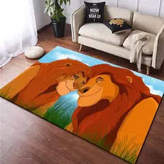 Simba o rei leão simba tapete para crianças, tapete para sala de estar, quarto, sofá, banheiro, 15 tamanhos