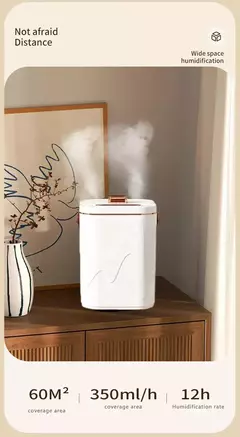 USB 1.8L Grande Capacidade Dupla Bico Umidificador Desktop Night Light Home Bedroom Car Desktop Portátil Atomizador - loja online