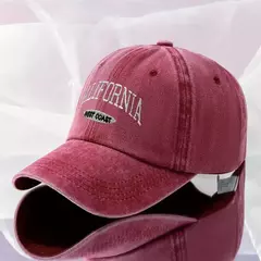 Boné de beisebol retrô vintage de algodão masculino feminino denim letras bordadas chapéu de algodão macio bonés casuais retrô unissex chapéus - loja online