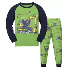 Imagem do Pijama dinossauro definido para meninos, Pjs longos, Little Kids Sleepwear