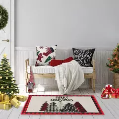 Imagem do Tapete ao ar livre da porta do Natal, tapete de Papai Noel, casar decorações do Natal para a casa, ornamento do Xmas, presentes do ano novo, 2025, 2025