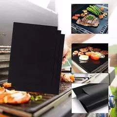 Non-Stick BBQ Grill Mat, resistente ao calor, cozimento ao ar livre, churrasco reutilizável, festa, 40x50cm, 33x40cm, 1-6pcs na internet