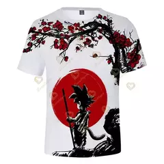 Camiseta de anime Dragon Ball Z masculina, camiseta de manga curta, roupas casuais, tops infantis, roupas infantis, verão - comprar online