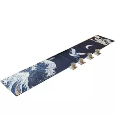 Simples chinês Lotus Table Runner, japonês Wave Table Flag, Koi Fish Toalha de Mesa, Acessórios para Cerimônia do Chá, Estilo Nacional na internet