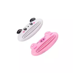 Dispensador plástico fácil do dentífrico para o banheiro home, espremedor animal do dentífrico, suporte do rolamento, tubo da pasta do dente, 1 Pc