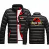 Jurassic Park-jaqueta confortável de algodão acolchoada masculina, casaco com gola redonda, blusa colorida, nova, outono e inverno, 2023