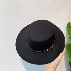 Chapéus de feltro chapéu de feltro de aba de lã decorado com fivela de cinto chapéus de feltro de lã retro boné de jazz inverno outono quente estilo britânico bonés de boater - comprar online