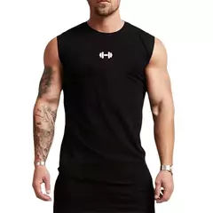 Algodão sem mangas masculino correndo coletes esportivos, camisas de treino, tops de musculação de ginástica, roupas respiráveis musculares fitness, verão - loja online