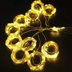LED Curtain String Lights, Fada Decoração, Feriado USB, Guirlanda de Lâmpada, 8 Mode, Casa, Jardim, Festa de Natal, Ano Novo, Casamento, 3m - comprar online